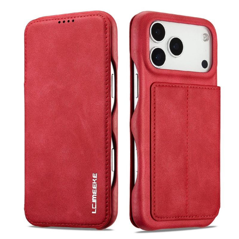 Δερματινη Θηκη iPhone 17 Pro Max Θήκη Lc.imeeke Με Εφέ Σουέτ