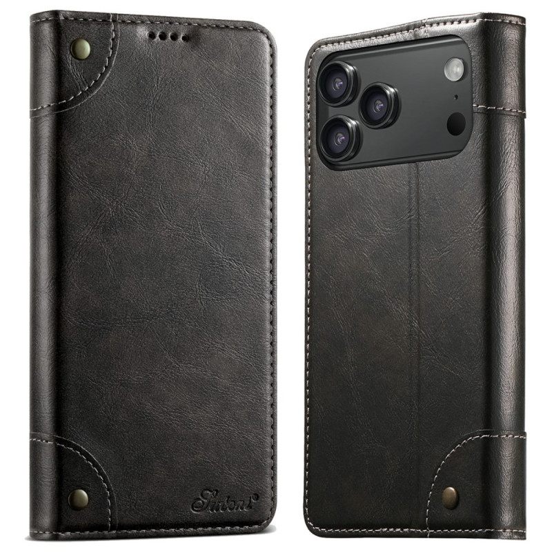 Δερματινη Θηκη iPhone 17 Pro Max Vintage Suteni