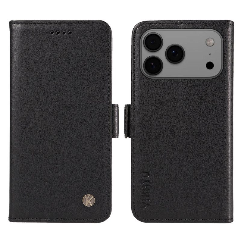 Δερματινη Θηκη iPhone 17 Pro Max Vintage Yikatu
