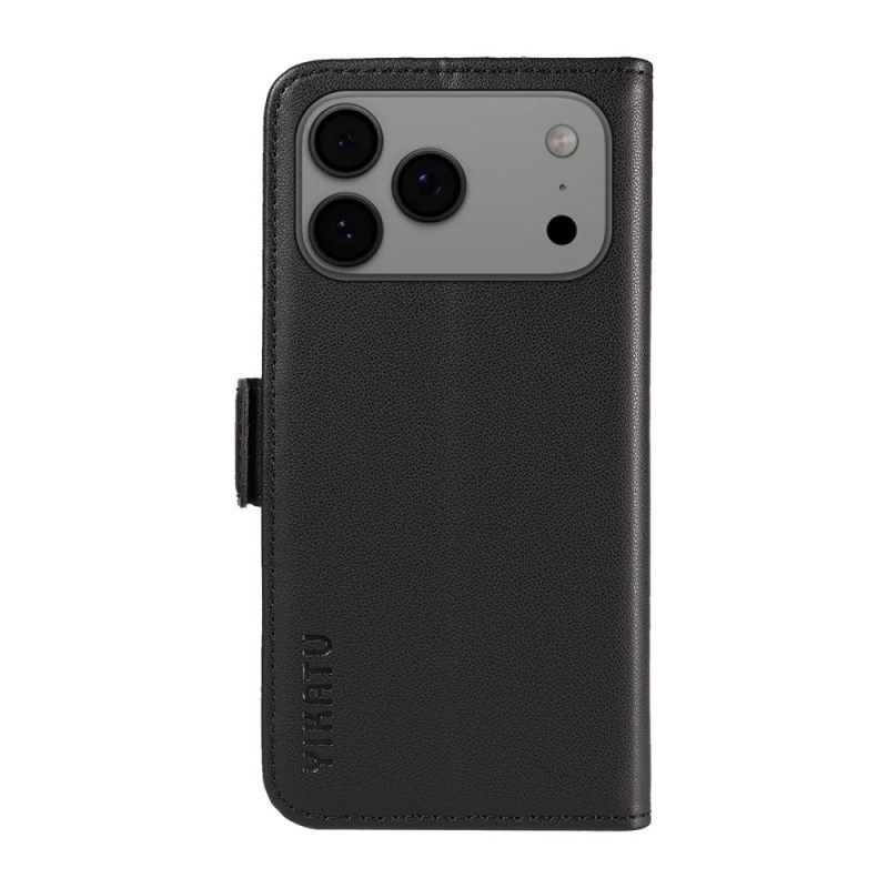Δερματινη Θηκη iPhone 17 Pro Max Vintage Yikatu
