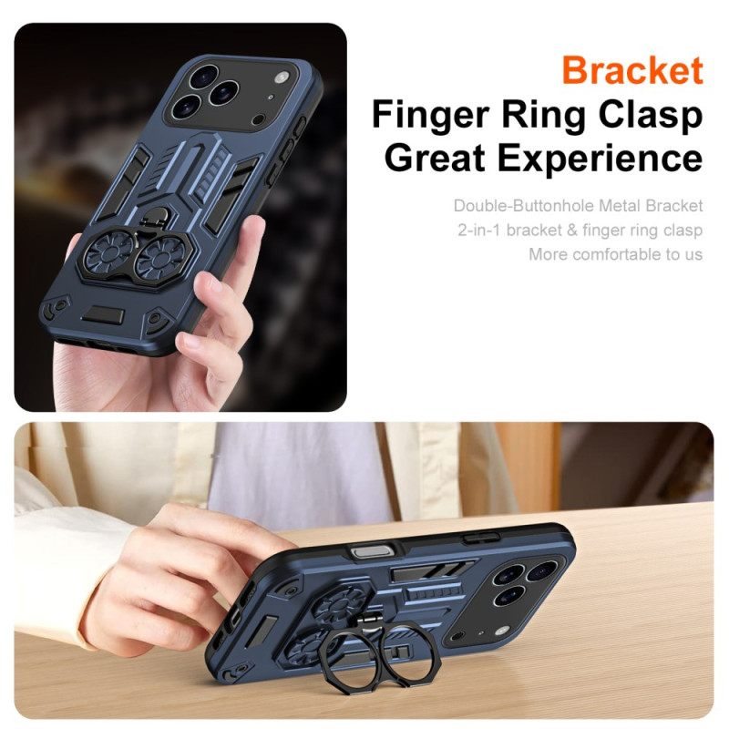 Κάλυμμα iPhone 17 Pro Max Βάση Δαχτυλιδιού Και Βάση Στήριξης