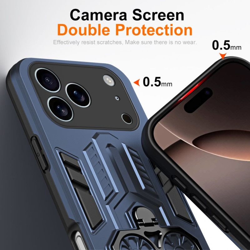 Κάλυμμα iPhone 17 Pro Max Βάση Δαχτυλιδιού Και Βάση Στήριξης