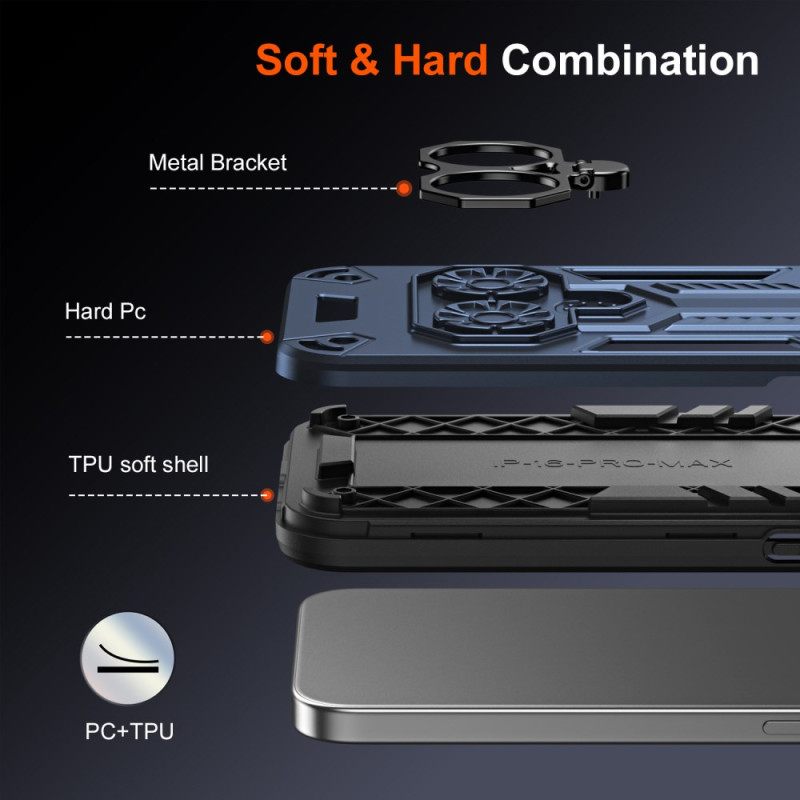 Κάλυμμα iPhone 17 Pro Max Βάση Δαχτυλιδιού Και Βάση Στήριξης