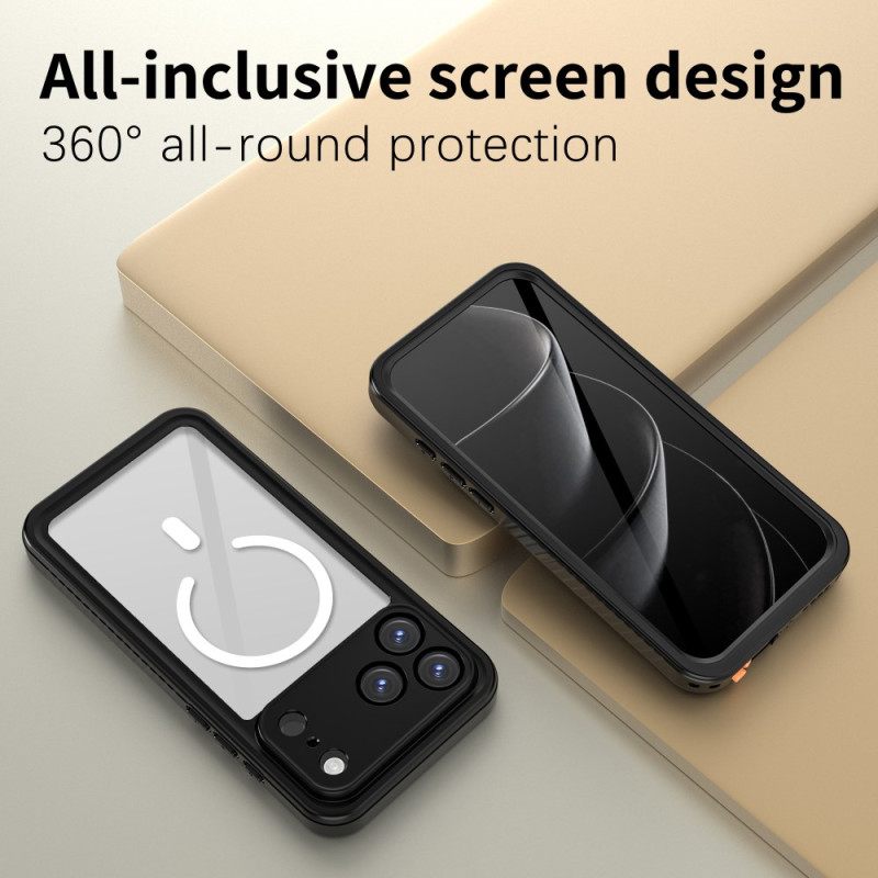 Κάλυμμα iPhone 17 Pro Max Διαφανής Συμβατή Με Magsafe Αδιάβροχη Ip68 Σιλικόνης