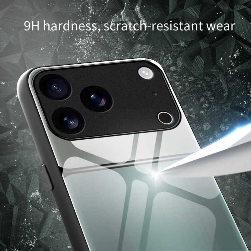 Κάλυμμα iPhone 17 Pro Max Δίχρωμο Σκληρυμένο Γυαλί