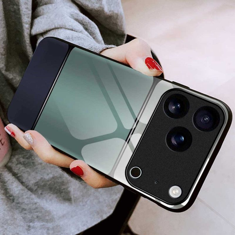 Κάλυμμα iPhone 17 Pro Max Δίχρωμο Σκληρυμένο Γυαλί