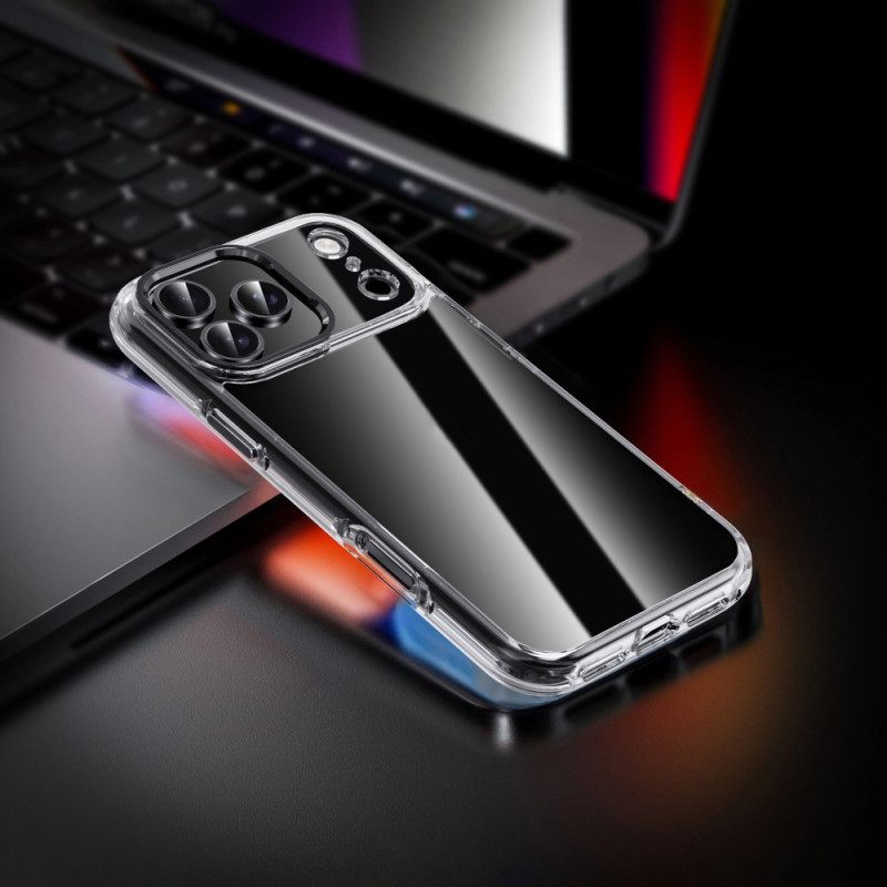 Κάλυμμα iPhone 17 Pro Max Ipaky Διαφανές Μεταλλικό Πλαίσιο Φακού