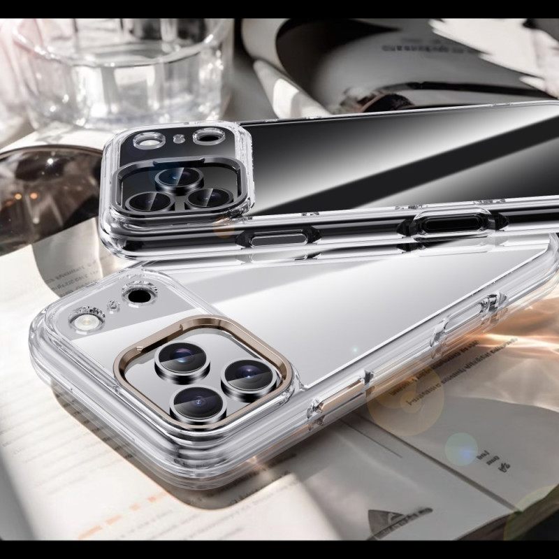Κάλυμμα iPhone 17 Pro Max Ipaky Διαφανές Μεταλλικό Πλαίσιο Φακού