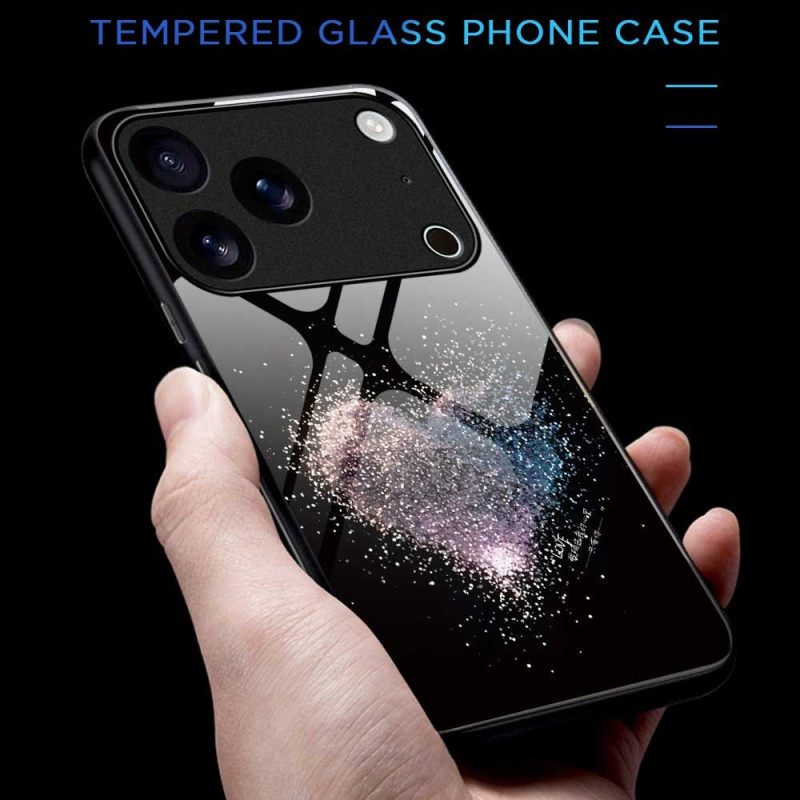 Κάλυμμα iPhone 17 Pro Max Καρδιά Από Σκληρυμένο Γυαλί