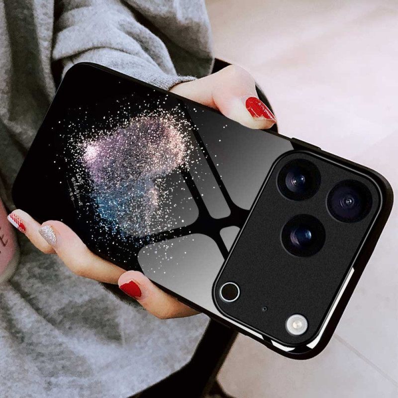Κάλυμμα iPhone 17 Pro Max Καρδιά Από Σκληρυμένο Γυαλί