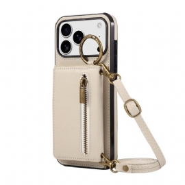 Κάλυμμα iPhone 17 Pro Max Πορτοφόλι Και Λουράκι Ώμου