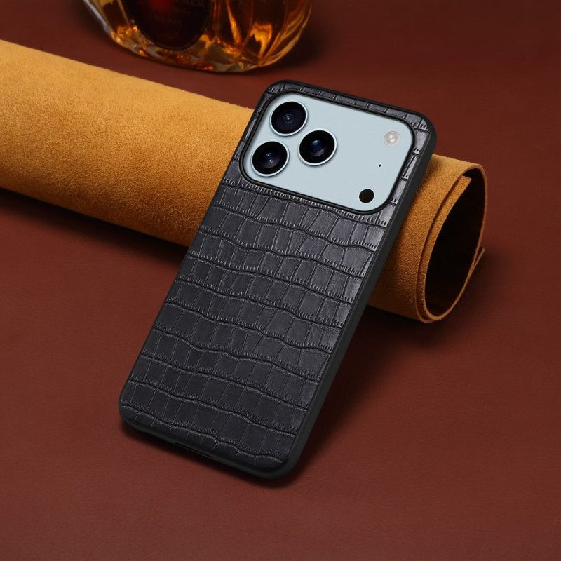 Κάλυμμα iPhone 17 Pro Max Στυλ Κροκόδειλου