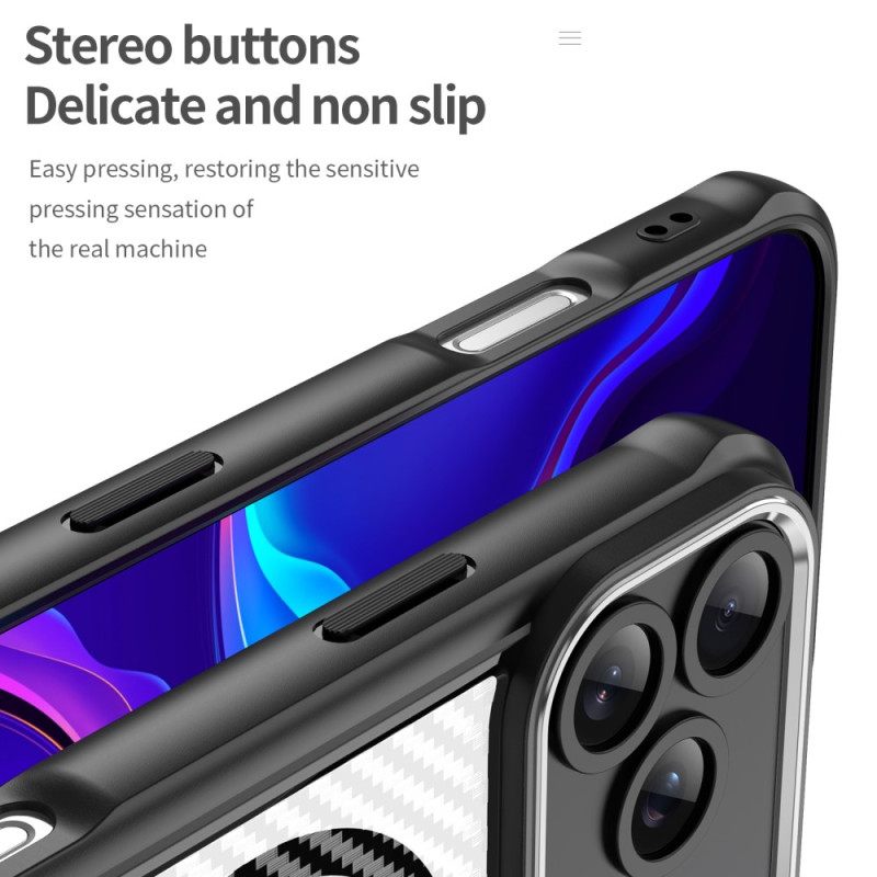 Κάλυμμα iPhone 17 Pro Max Συμβατό Με Magsafe Από Ημιδιαφανές Ίνες Άνθρακα