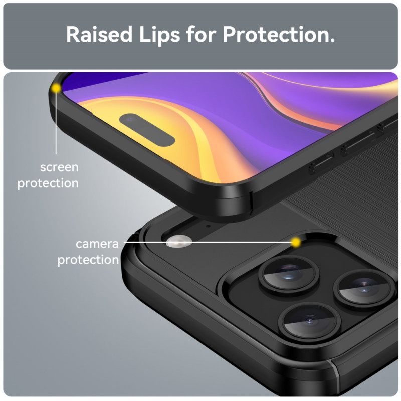 Κάλυμμα iPhone 17 Pro Max Θήκες Κινητών Βουρτσισμένο Ανθρακονήματα