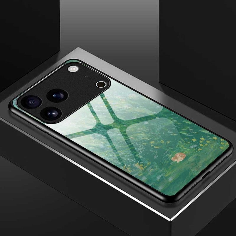 Κάλυμμα iPhone 17 Pro Max Θήκες Κινητών Σκληρυμένο Γυαλί Με Σχέδιο Γάτας