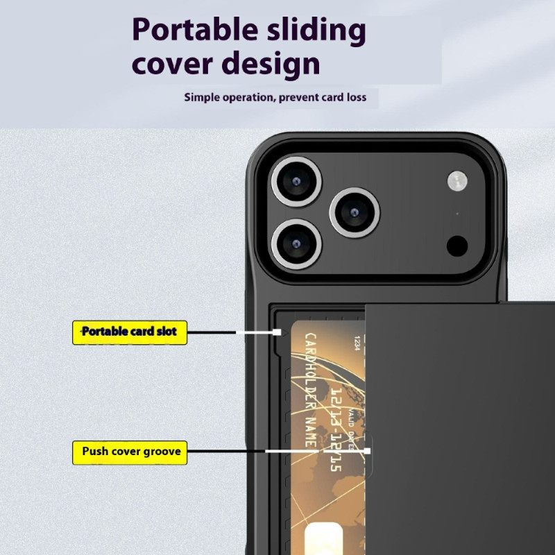 Κάλυμμα iPhone 17 Pro Max Θήκες Κινητών Συρόμενη Θήκη Κάρτας