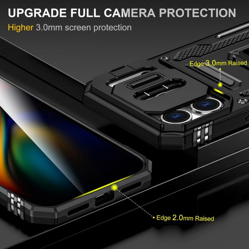 Κάλυμμα iPhone 17 Pro Max Θήκη Και Προστατευτικό Φακού Με Εφέ Μετάλλου