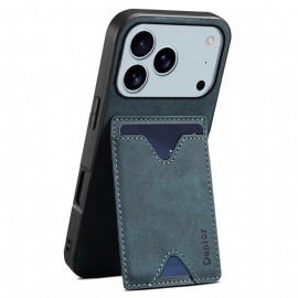 Κάλυμμα iPhone 17 Pro Max Θήκη Καρτών Και Βάση Denior