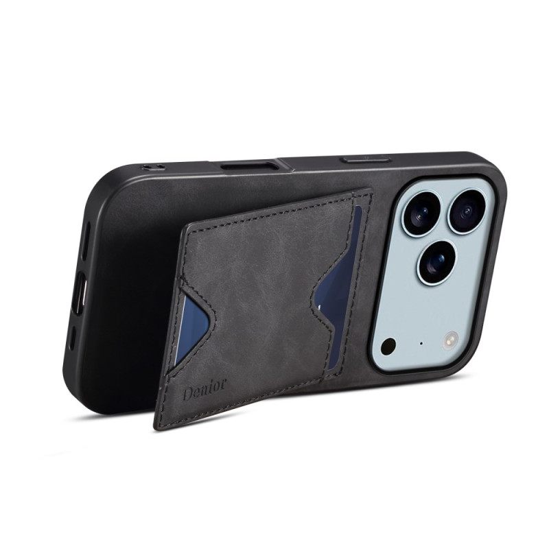 Κάλυμμα iPhone 17 Pro Max Θήκη Καρτών Και Βάση Denior