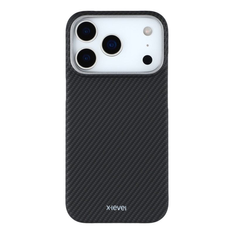 Κάλυμμα iPhone 17 Pro Max X-level Υφή Άνθρακα Σιλικόνης