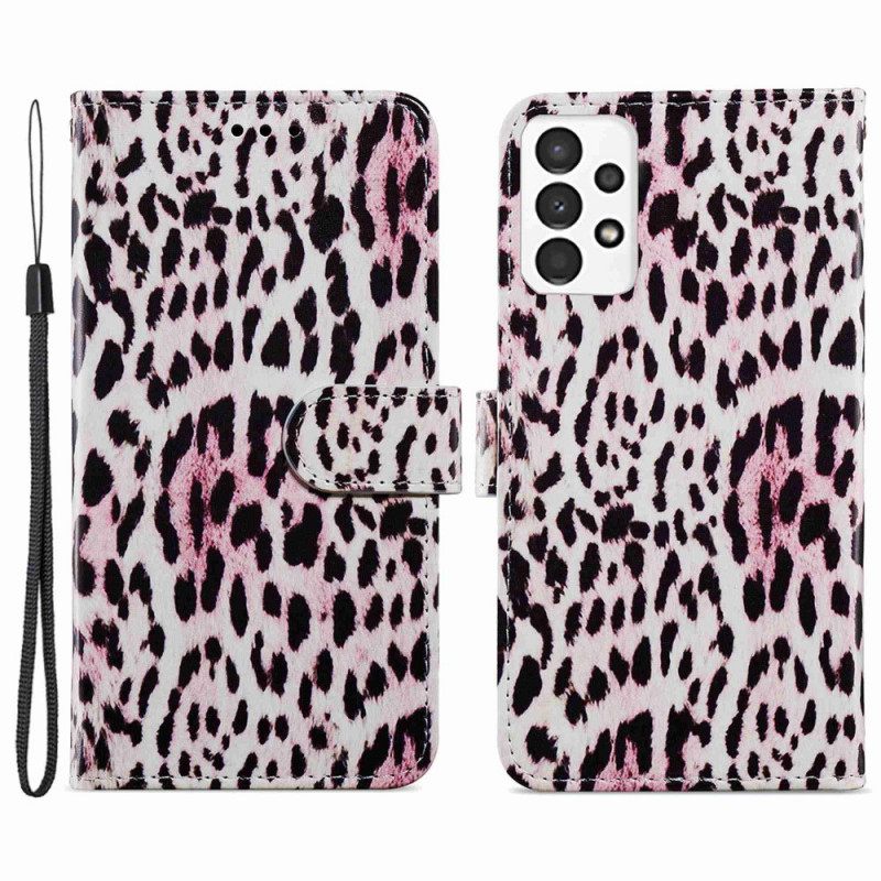 δερματινη θηκη Samsung Galaxy A13 Leopard Print