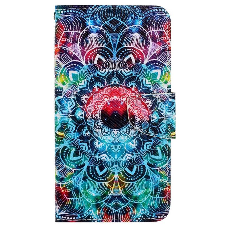 Κάλυμμα Samsung Galaxy A13 με κορδονι Φωτεινό Mandala Με Λουράκι