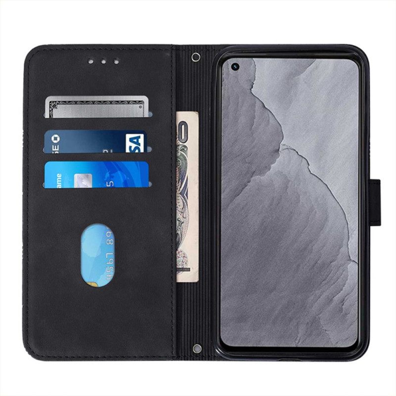 Θήκη Flip Samsung Galaxy A13 Μοτίβο Με Λουράκι