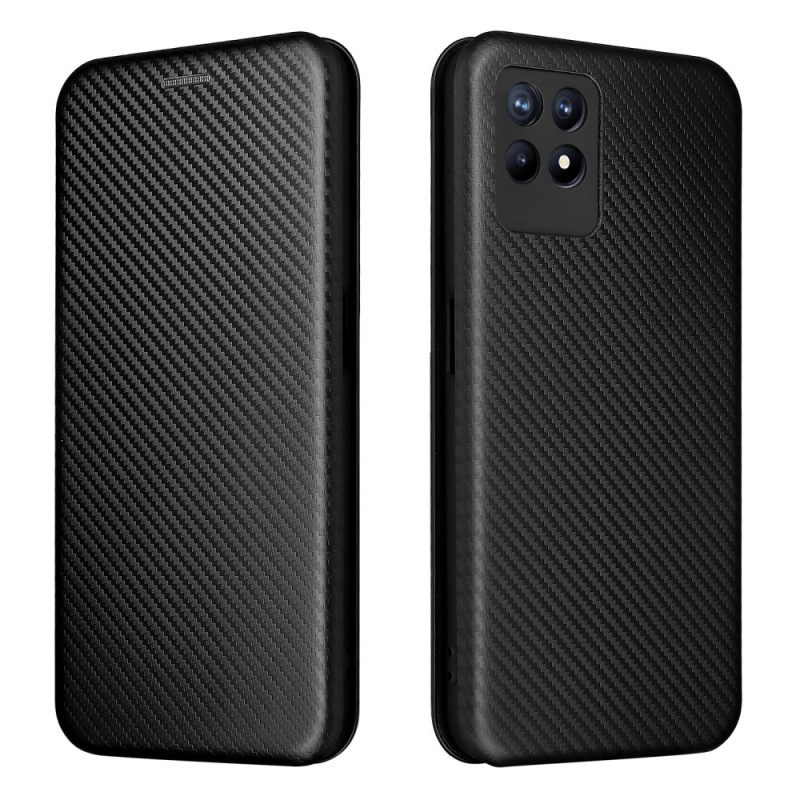 θηκη κινητου Realme 8i Θήκη Flip Ίνα Άνθρακα
