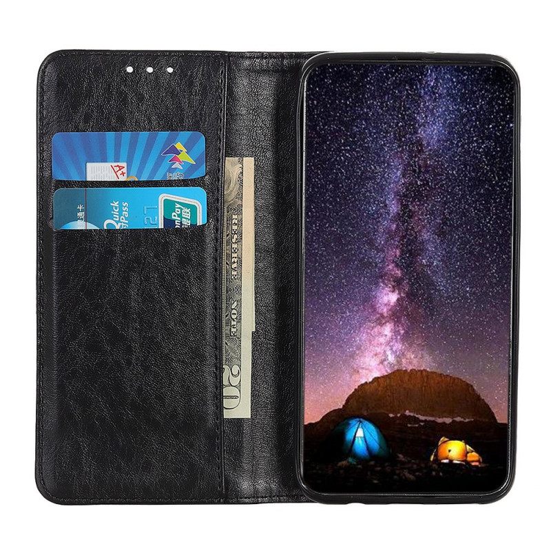θηκη κινητου Realme 8i Θήκη Flip Υφή Δέρματος