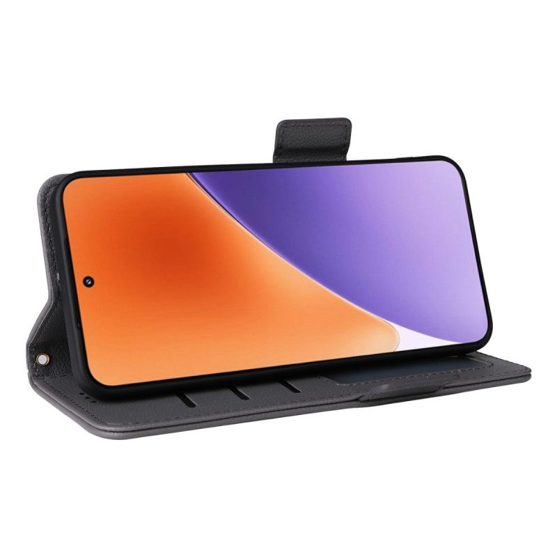 Δερματινη Θηκη Xiaomi 15 Pro Δέρμα Λίτσι Με Λουράκι