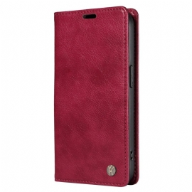 Δερματινη Θηκη Xiaomi 15 Pro Εφέ Δέρματος Yikatu Σιλικόνης