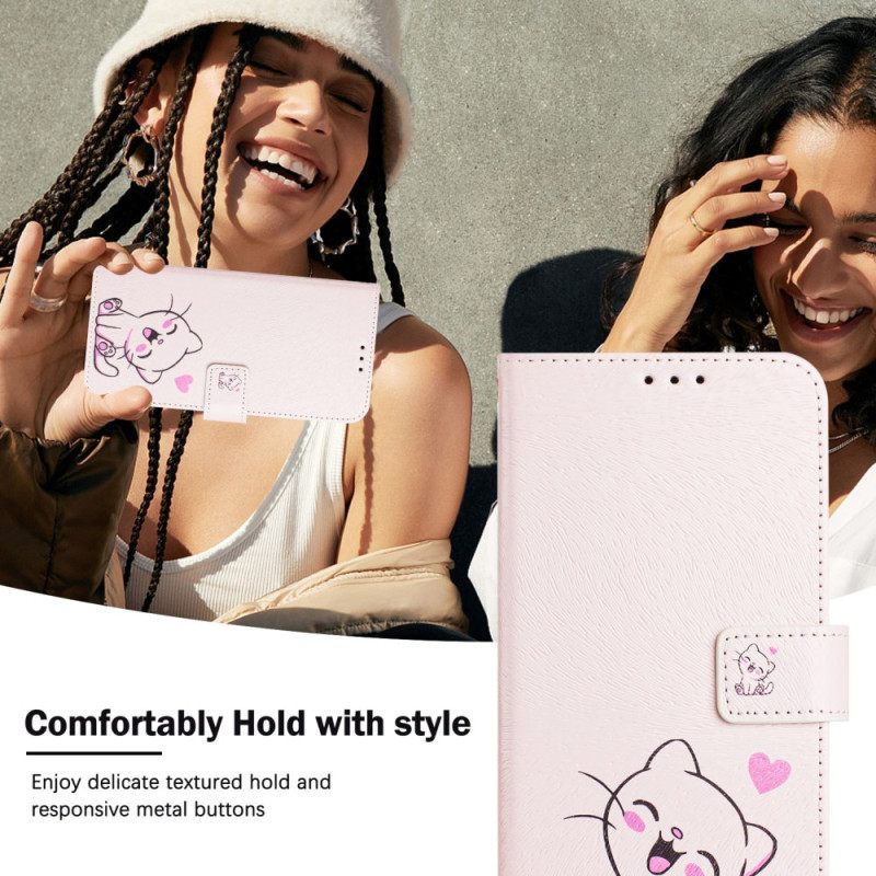 Δερματινη Θηκη Xiaomi 15 Pro Γατάκι Σιλικόνης