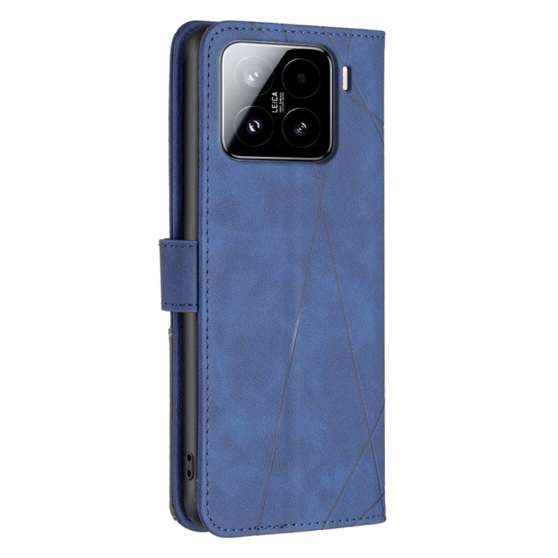 Δερματινη Θηκη Xiaomi 15 Pro Γεωμετρία Binfen Color