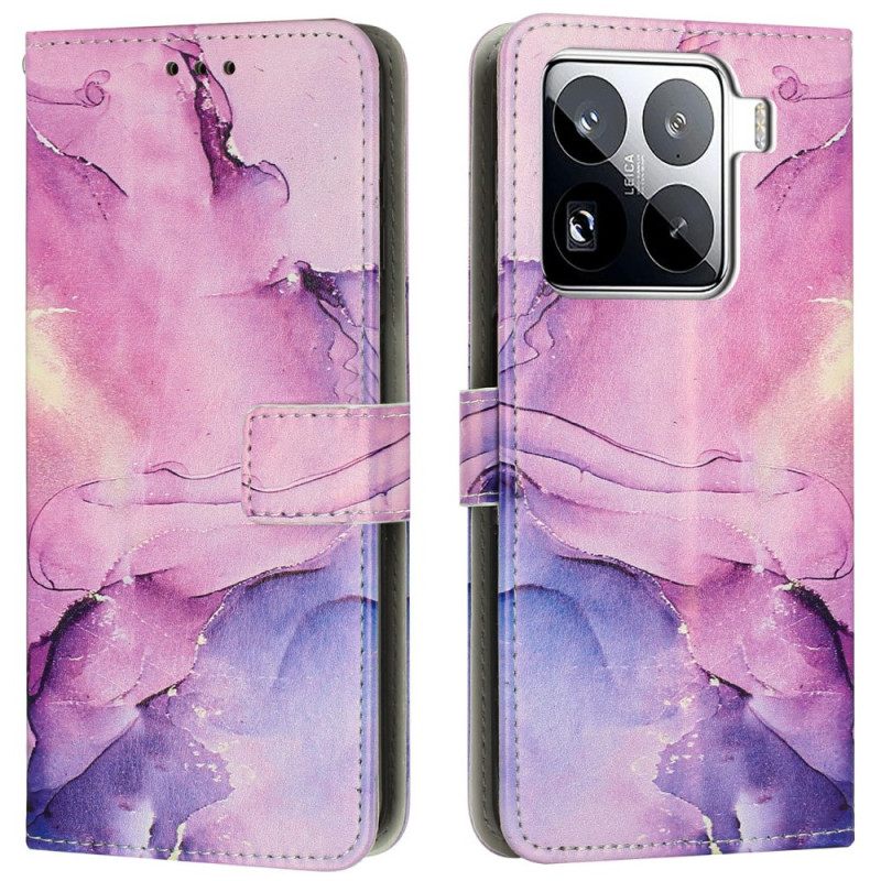 Δερματινη Θηκη Xiaomi 15 Pro Μάρμαρο Εφέ