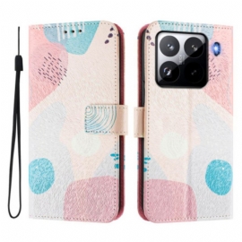 Δερματινη Θηκη Xiaomi 15 Pro Μοτίβο Γκράφιτι Σιλικόνης