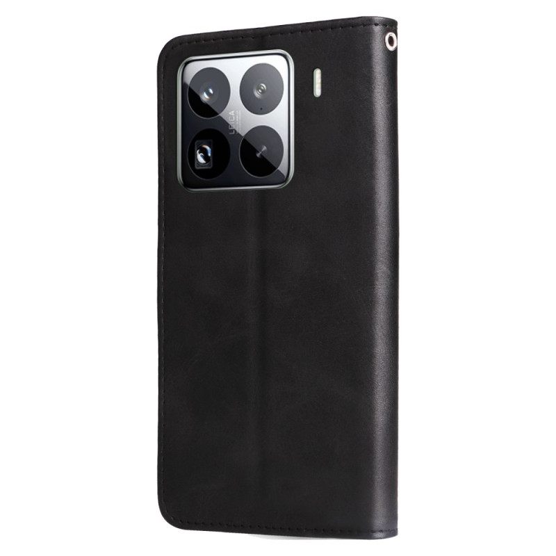 Δερματινη Θηκη Xiaomi 15 Pro Πορτοφόλι Με Φερμουάρ