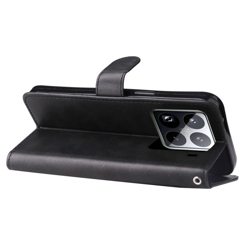 Δερματινη Θηκη Xiaomi 15 Pro Πορτοφόλι Με Φερμουάρ