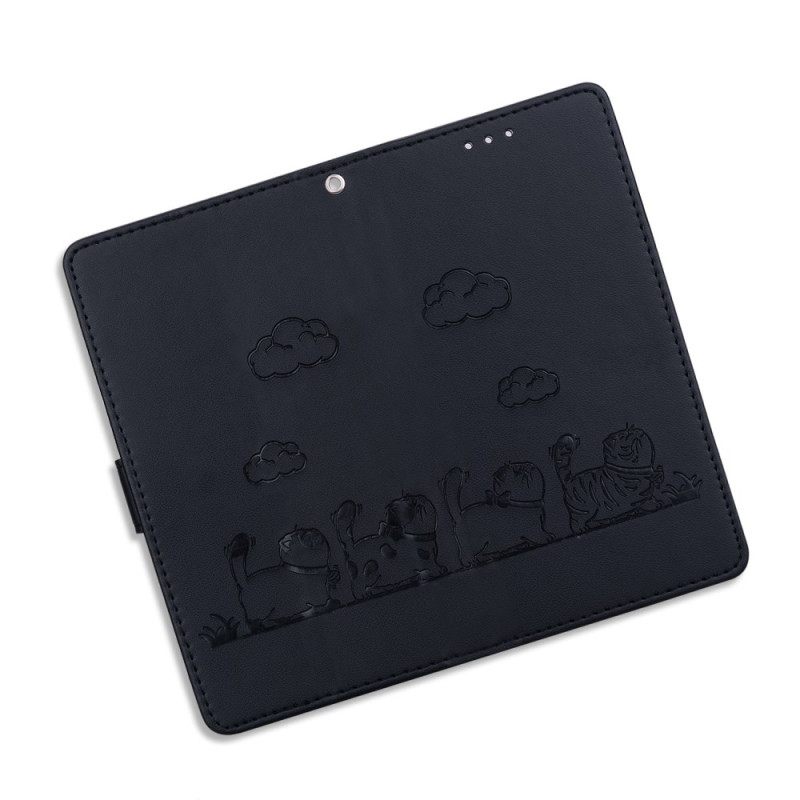 Δερματινη Θηκη Xiaomi 15 Pro Σκηνή Γάτας Με Μπλοκάρισμα Rfid