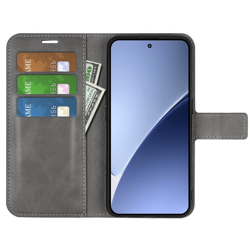 Δερματινη Θηκη Xiaomi 15 Pro Στυλ Δέρματος Σιλικόνης