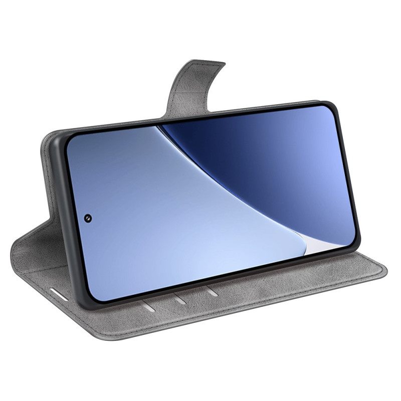 Δερματινη Θηκη Xiaomi 15 Pro Στυλ Δέρματος Σιλικόνης