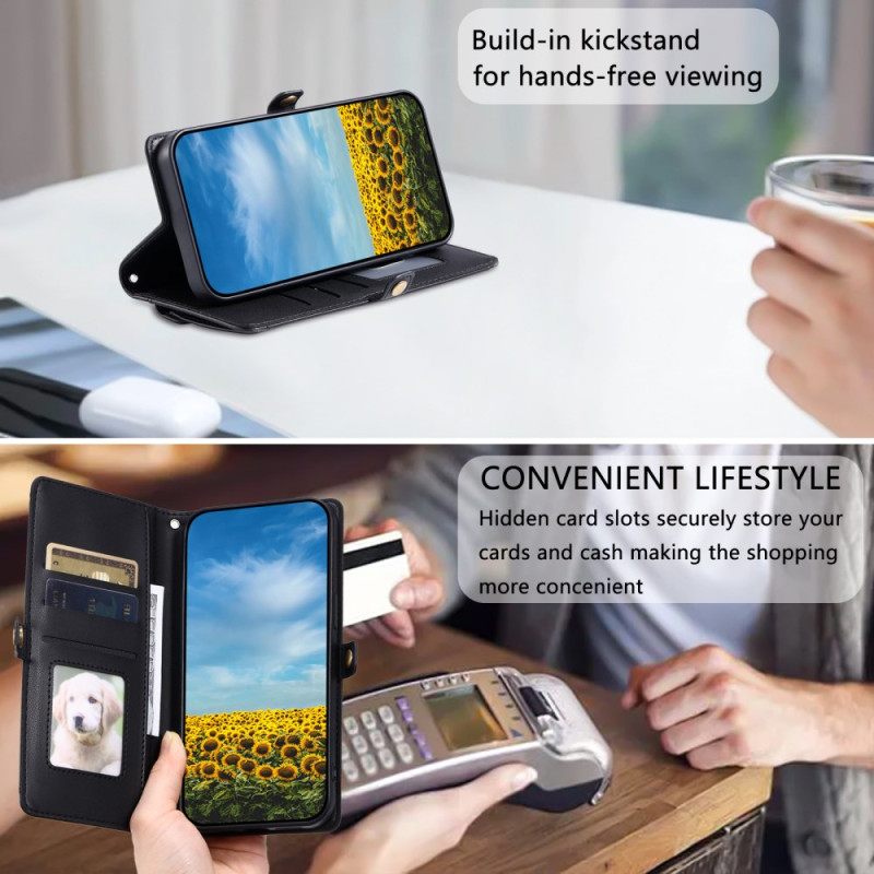 Δερματινη Θηκη Xiaomi 15 Pro Στυλ Τσαντάκι Με Λουράκι Και Λουράκι Ώμου