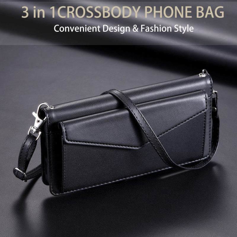 Δερματινη Θηκη Xiaomi 15 Pro Στυλ Τσαντάκι Με Λουράκι Και Λουράκι Ώμου