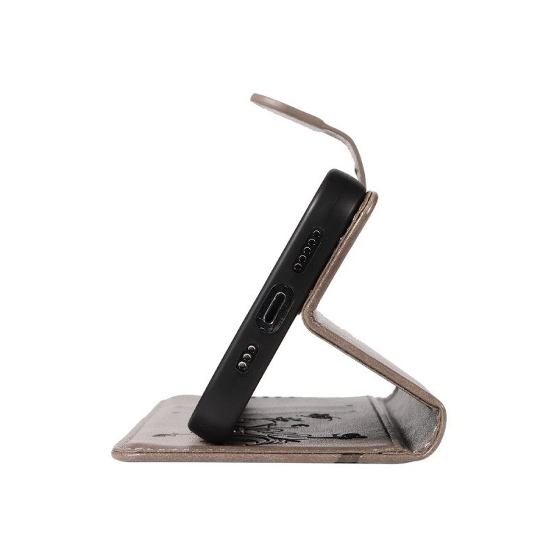 Δερματινη Θηκη Xiaomi 15 Pro Σχέδιο Με Λουλούδια Και Πεταλούδες Σιλικόνης