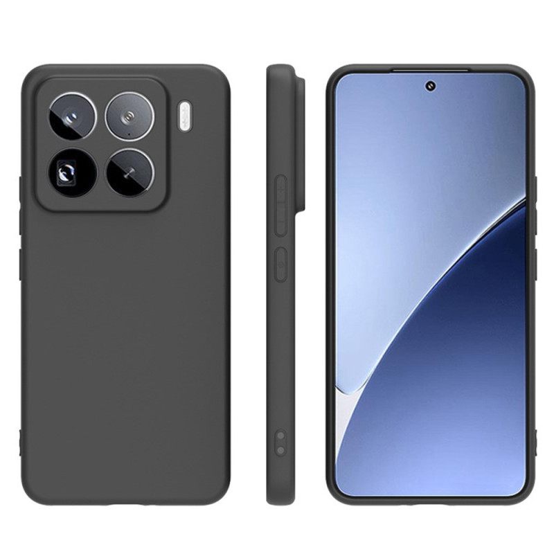 Κάλυμμα Xiaomi 15 Pro Ματ Σιλικόνη Με Προστατευτικό Οθόνης Από Σκληρυμένο Γυαλί Σιλικόνης