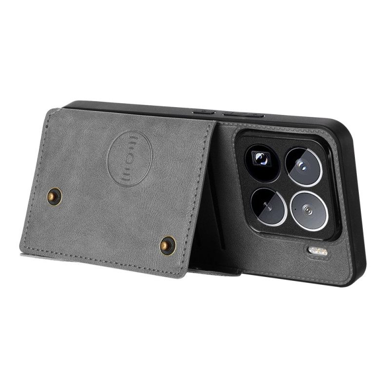 Κάλυμμα Xiaomi 15 Pro Θήκη Καρτών Με Εφέ Δέρματος