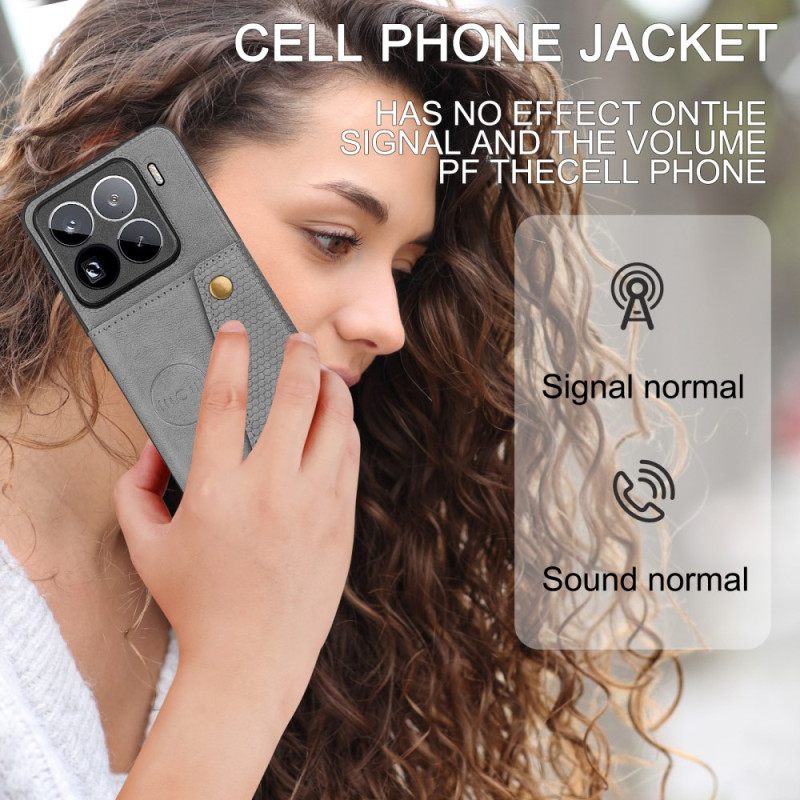 Κάλυμμα Xiaomi 15 Pro Θήκη Καρτών Με Εφέ Δέρματος