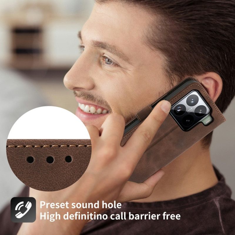 Θηκη Κινητου Xiaomi 15 Pro Λουλουδάτο Μοτίβο Με Εφέ Σουέτ Λουρί Και Ώμος