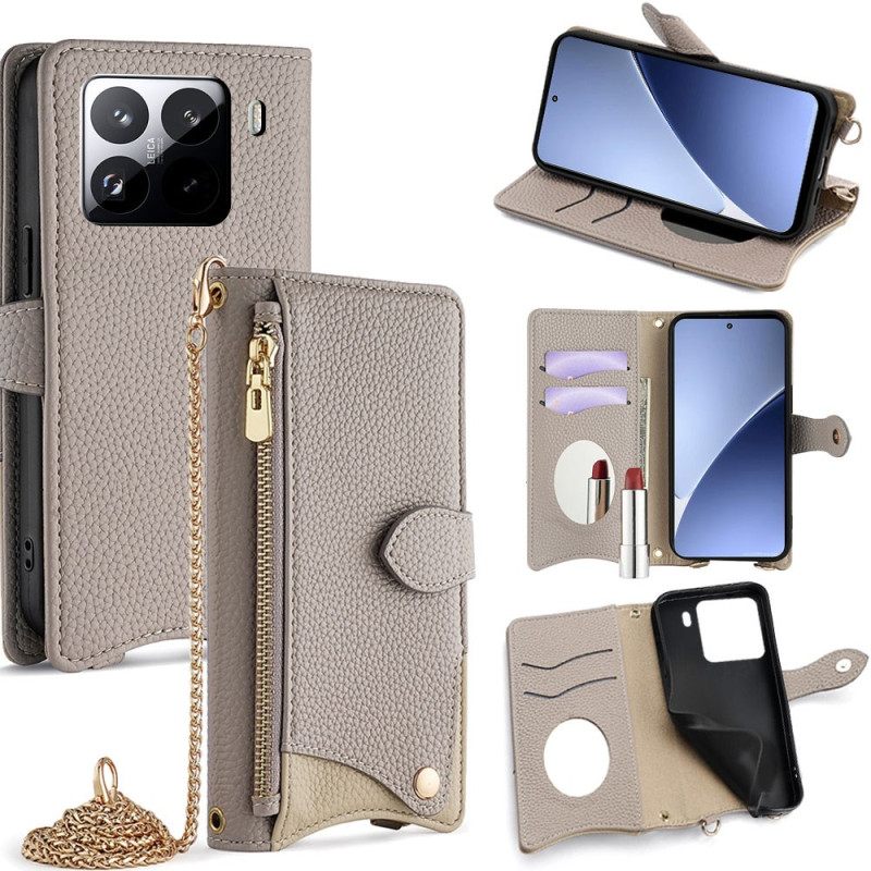 Θηκη Κινητου Xiaomi 15 Pro Θήκες Κινητών Πορτοφόλι Και Αλυσίδα