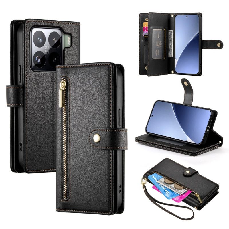 Θηκη Κινητου Xiaomi 15 Pro Θήκες Κινητών Πορτοφόλι Με Λουράκι Και Ώμο