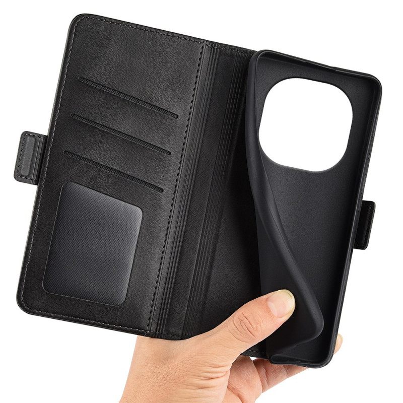 Δερματινη Θηκη Poco X7 5g Διπλό Κούμπωμα Σιλικόνης